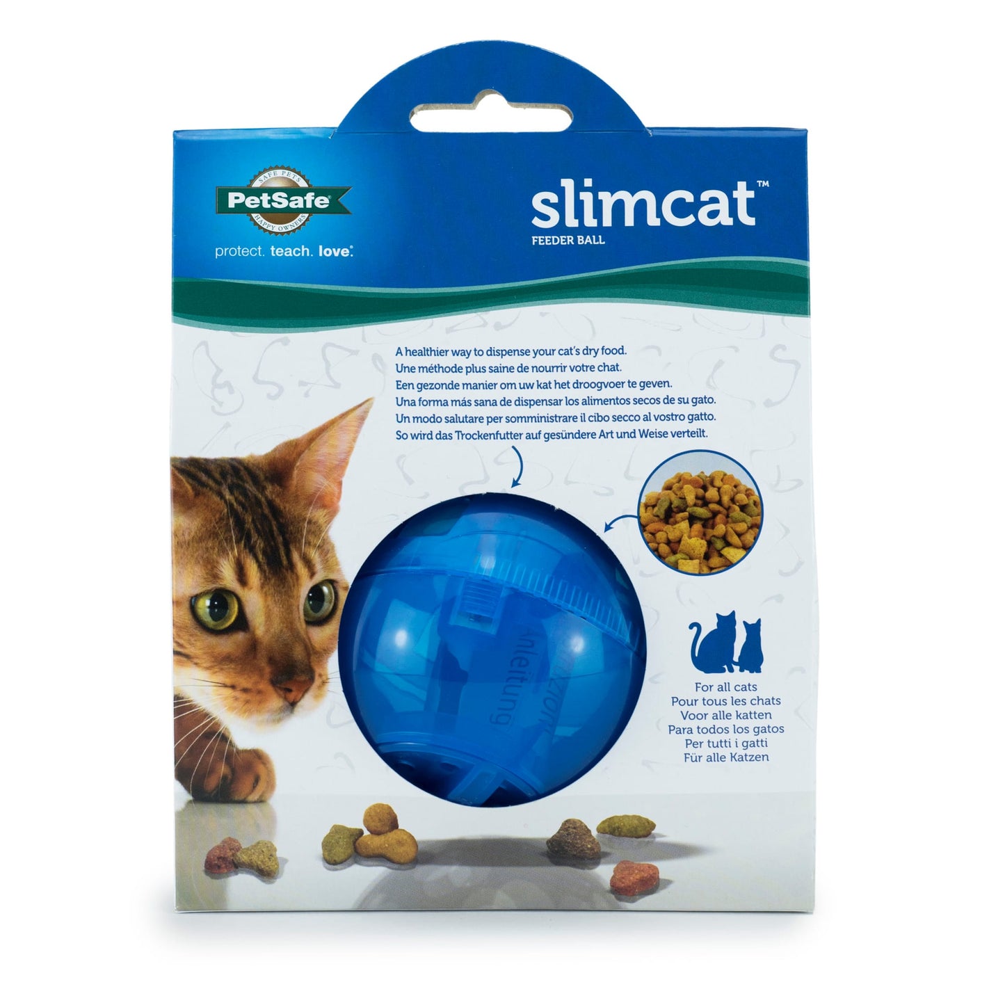 PetSafe Slimcat Feeder Ball Blue