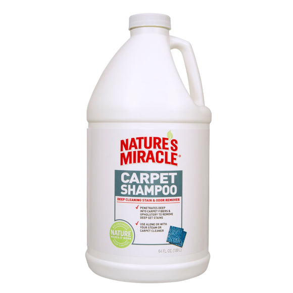 Nature’s Miracle Carpet Shampoo 64 Ounces, Deep-Cleaning Stain And Odor Remover