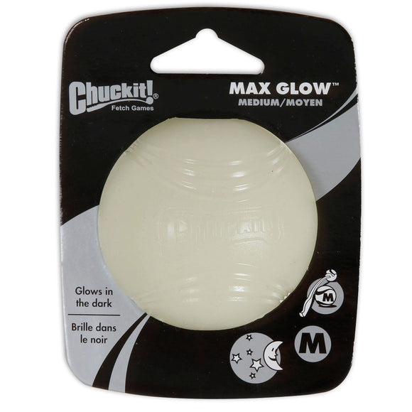 Chuckit! Max Glow in the Dark Dog Ball Toy  Medium