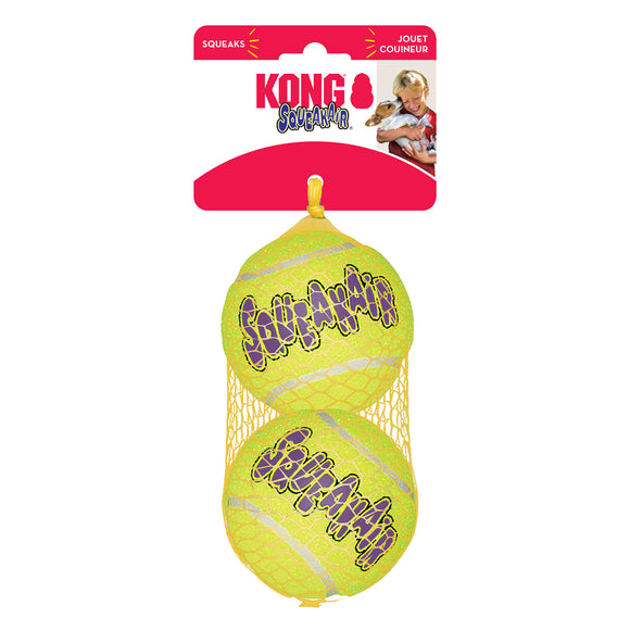 KONG AirDog Squeakair Ball Pack Dog Toy  Large  2 Ct