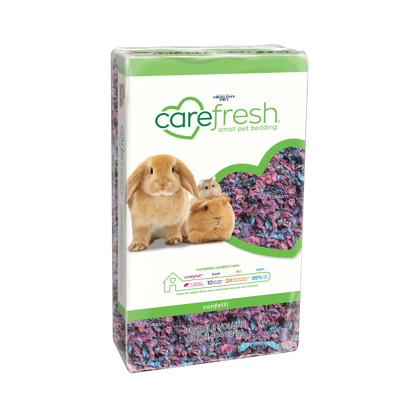CareFRESH Natural Soft Paper Fiber Small Pet Bedding Confetti 23L