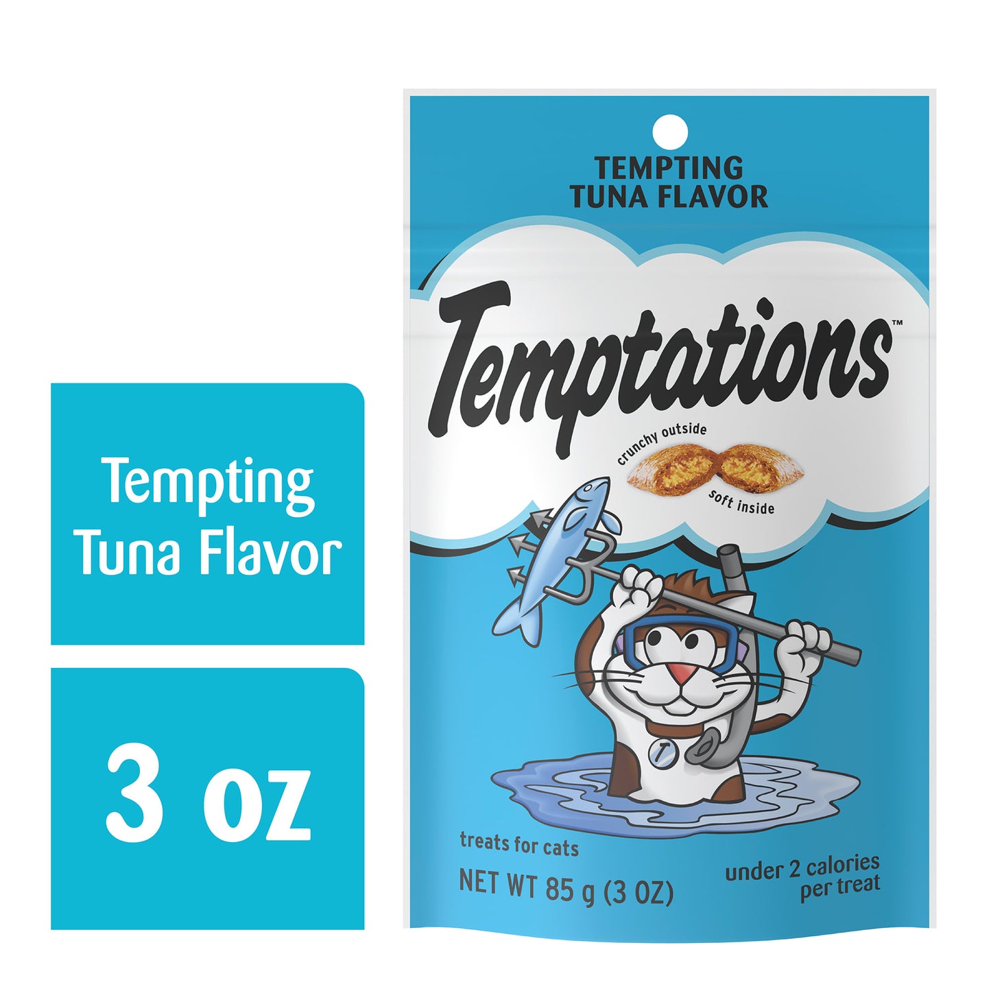 Temptations Tuna Flavor Classic Crunchy & Soft Treat for Cat 3 oz.
