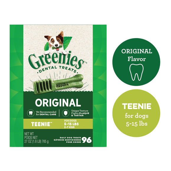 Greenies Original Teenie Chicken Dental Dog Treats - 27oz