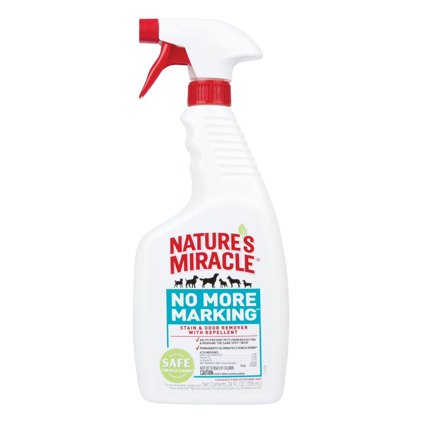 Nature s Miracle No More Marking Stain & Odor Remover with Natural Repellent Spray 24 oz