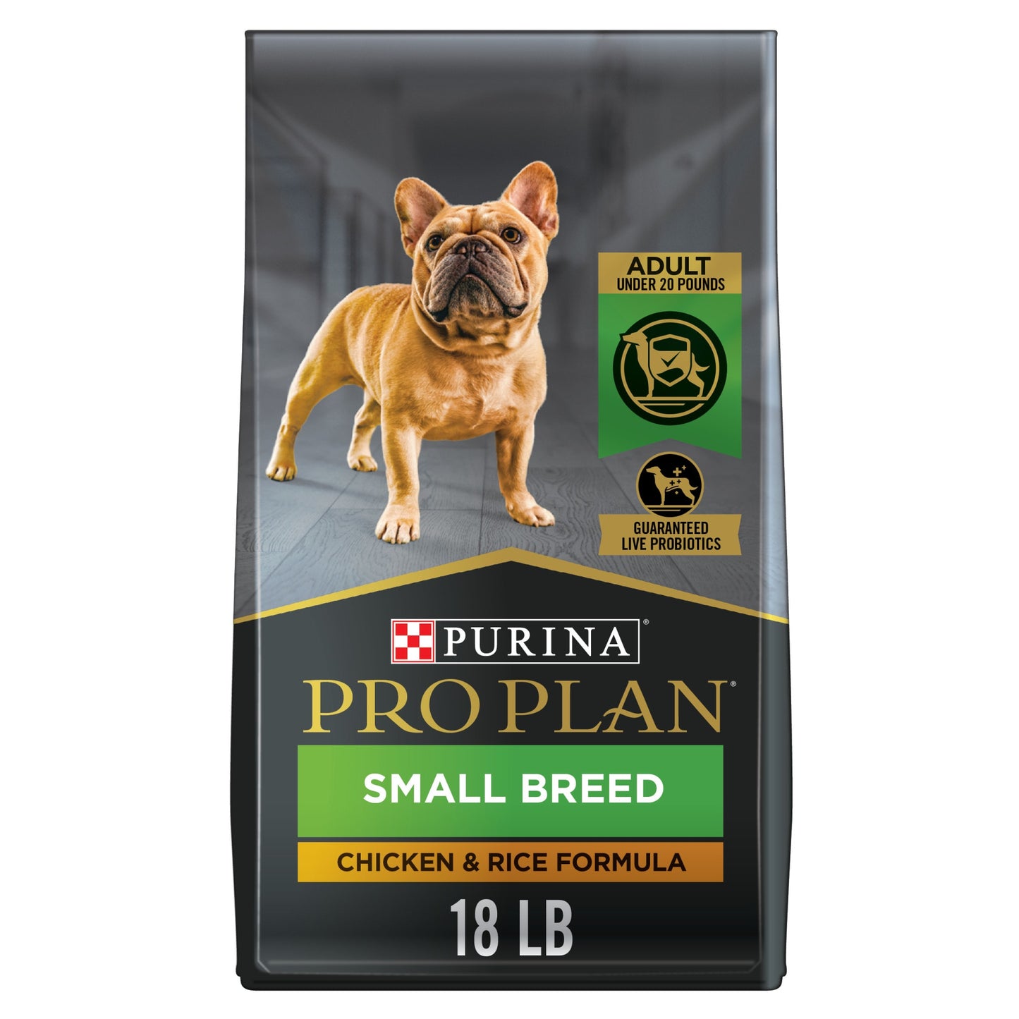 Purina Pro Plan High Protein Small Breed Dog Food Chicken & Rice Formula 18 lb. Bag