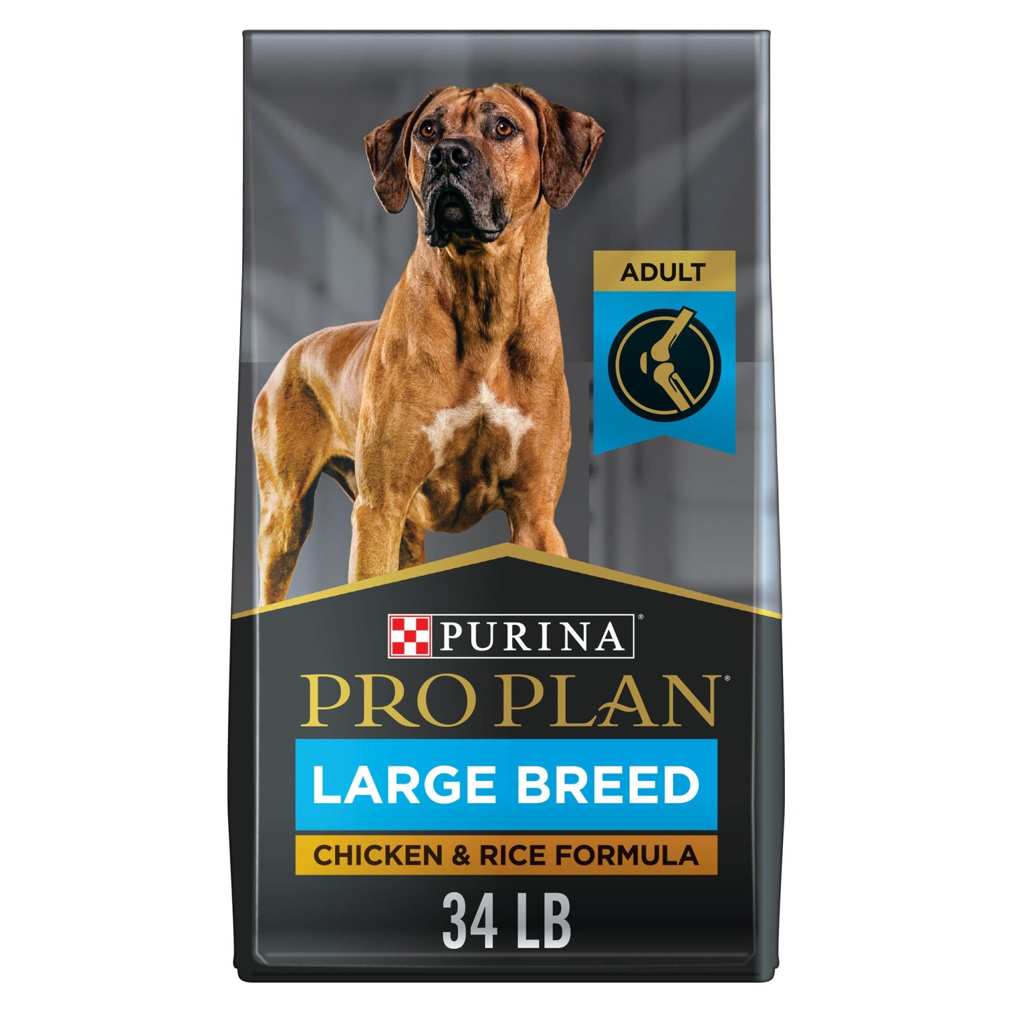 Purina Pro Plan High Protein Digestive Health Large Breed Dry Dog Food Chicken and Rice Formula 34 lb. Bag