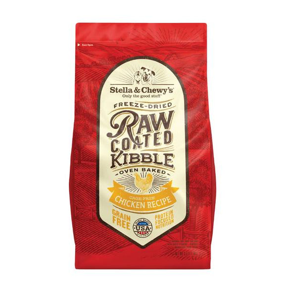Stella & Chewy's Raw Coated Kibble Grain-Free Cage-Free Chicken Recipe Dog Food, 3.5 Lb