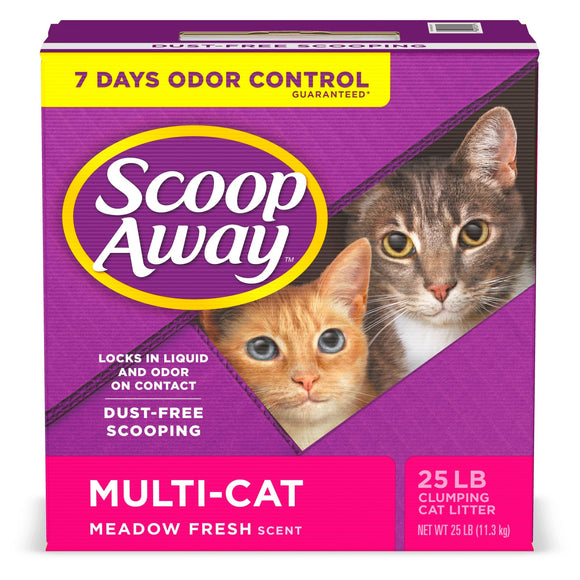 Scoop Away Multi-Cat Clumping Cat Litter  Scented  25lbs