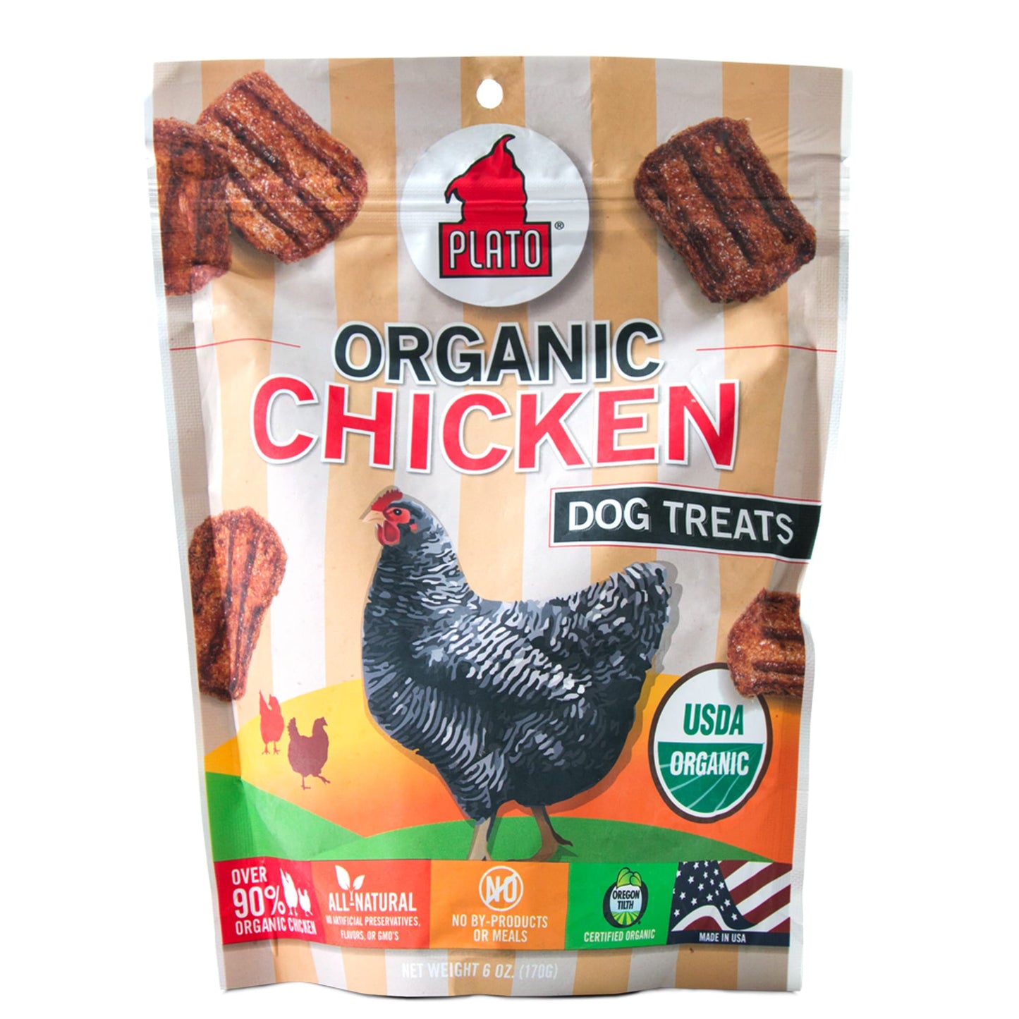 Plato Original Real Strips Chicken Recipe Dog Treats, 6 Oz.