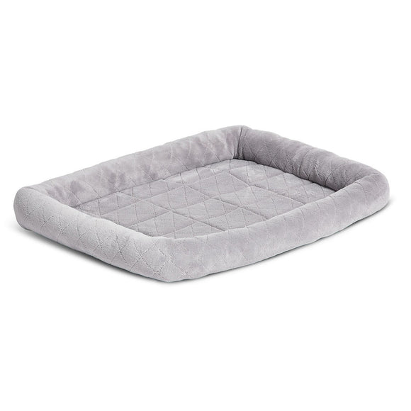 Midwest QuietTime Bed Grey Diamond Stitch 18in