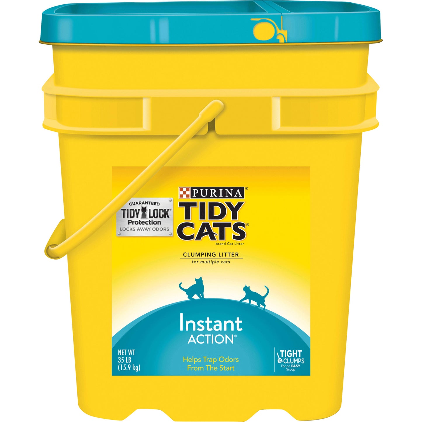 Purina Tidy Cats Clumping Cat Litter Instant Action Multi Cat Litter 35 lb. Pail