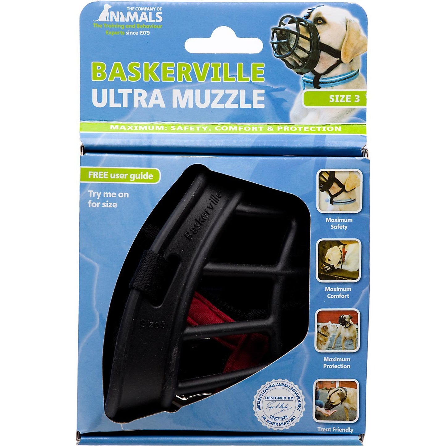 Baskerville Ultra Muzzle Black Size 3
