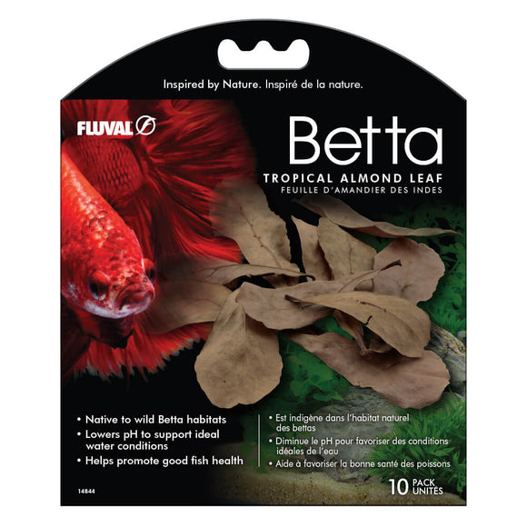 Fluval Betta Tropical Almond Leaves 10 pk
