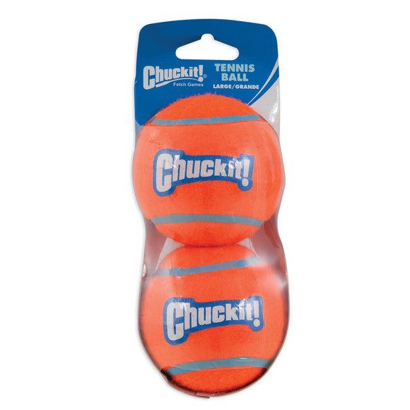 Chuckit! Floating Tennis Ball Dog Toy  Large  2 Count
