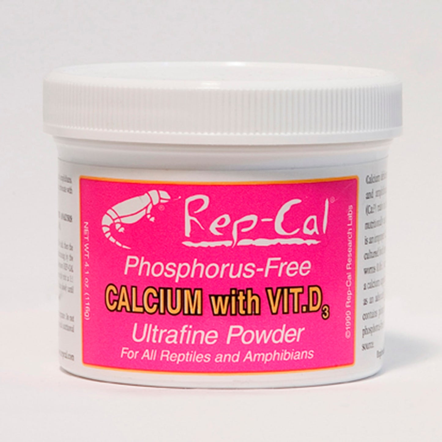 Rep-Cal Phosphorus-Free Calcium with Vitamin D3 Ultrafine Powder 3.3 oz