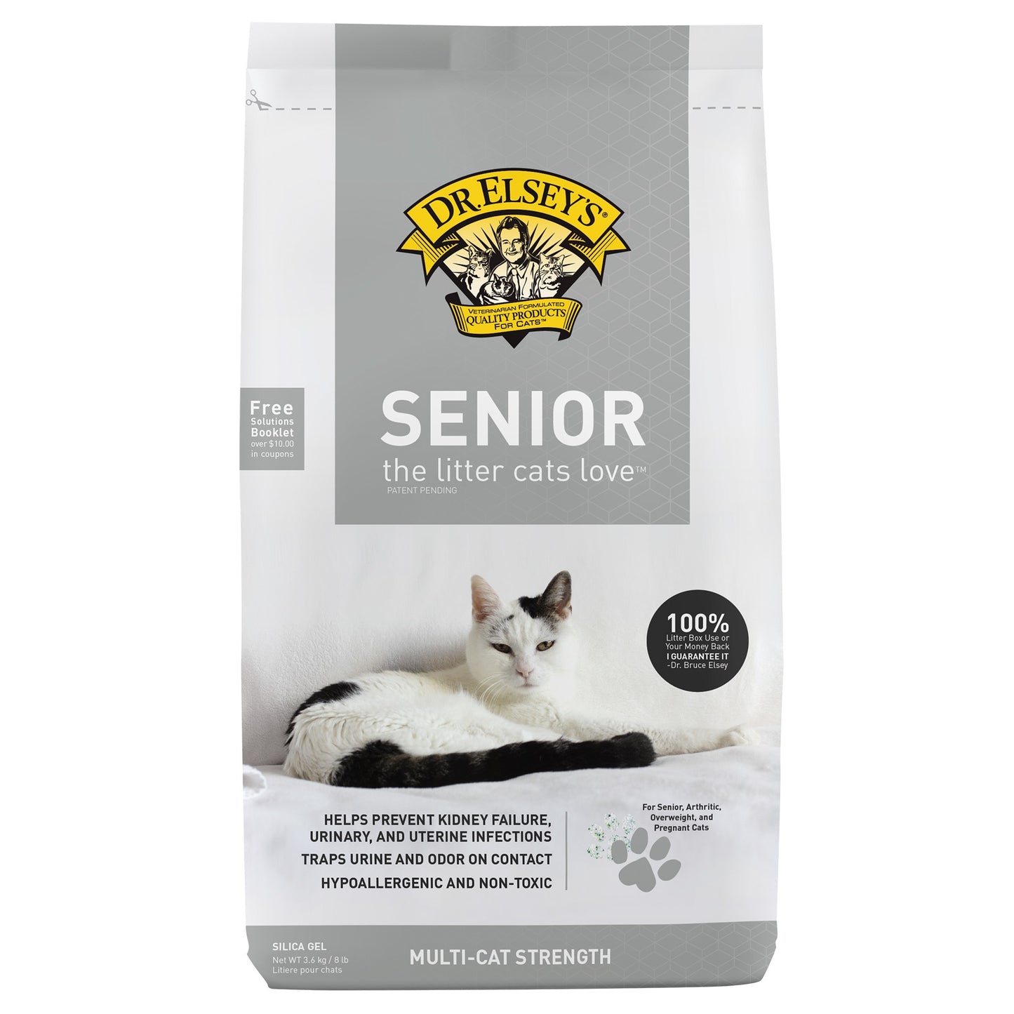 Dr. Elsey's Precious Cat Silica Crystal Senior Cat Litter 8lb