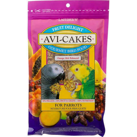 Lafeber Avi-Cakes for Parrots  Fruit Delight 8 Oz.