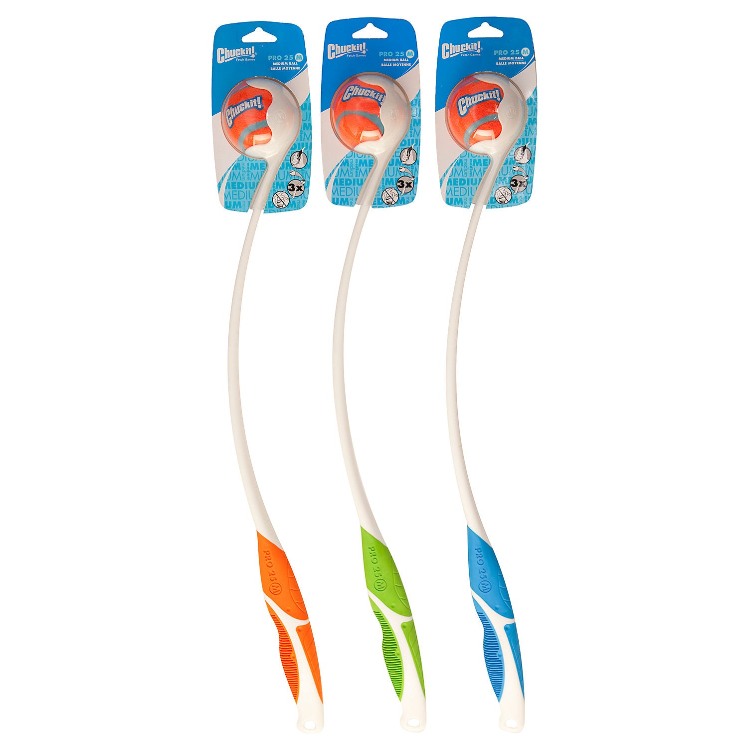 Chuckit! Pro Ball Launcher Dog Fetch Toy Medium 25 Assorted Colors