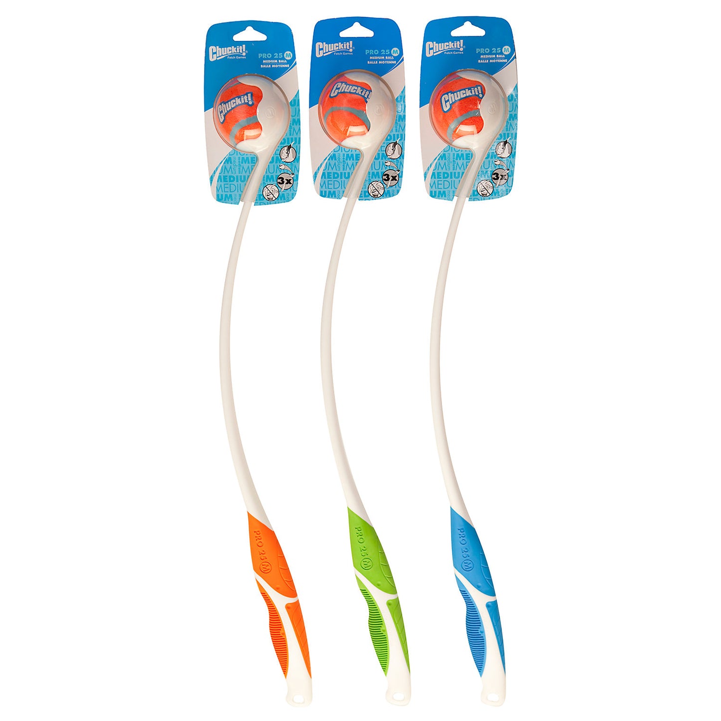 Chuckit! Pro Ball Launcher Dog Fetch Toy Medium 25 Assorted Colors