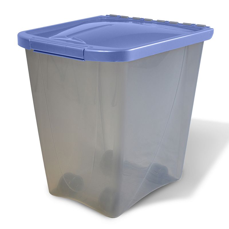 Van Ness 50 lb Plastic Dog Food Storage Container on Wheels