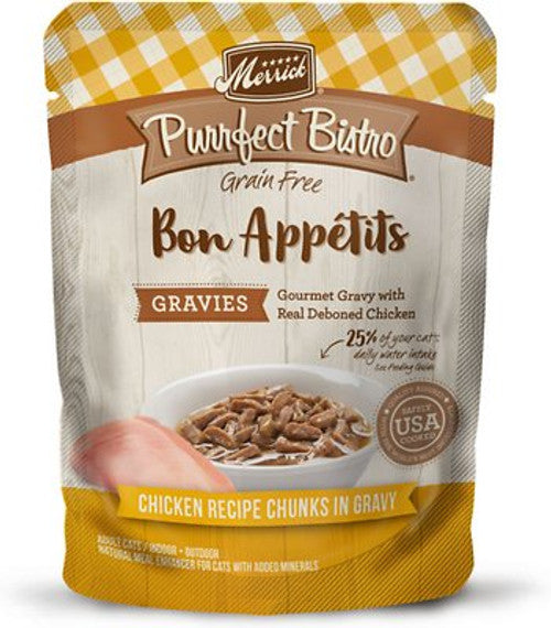 Merrick Purrfect Bistro Bon Appetits Grain Free Wet Cat Food Chicken 3oz