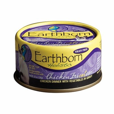 Earthborn Holistic Chicken Fricatssee Chicken All Stages Wet Cat Food 5.5 Oz