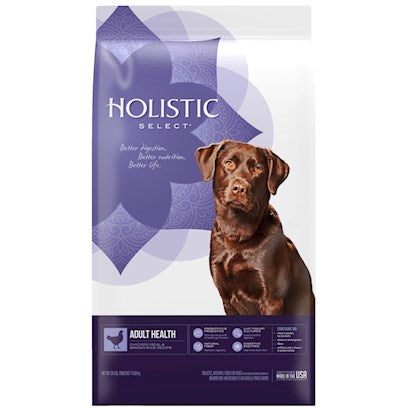 Holistic Select Natural Dry Dog Food Chicken Meal & Rice Recipe 30lb