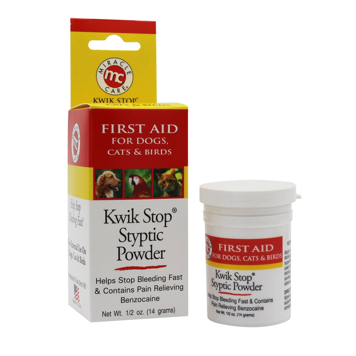 Miracle Care Kwik Stop Styptic Powder .5oz