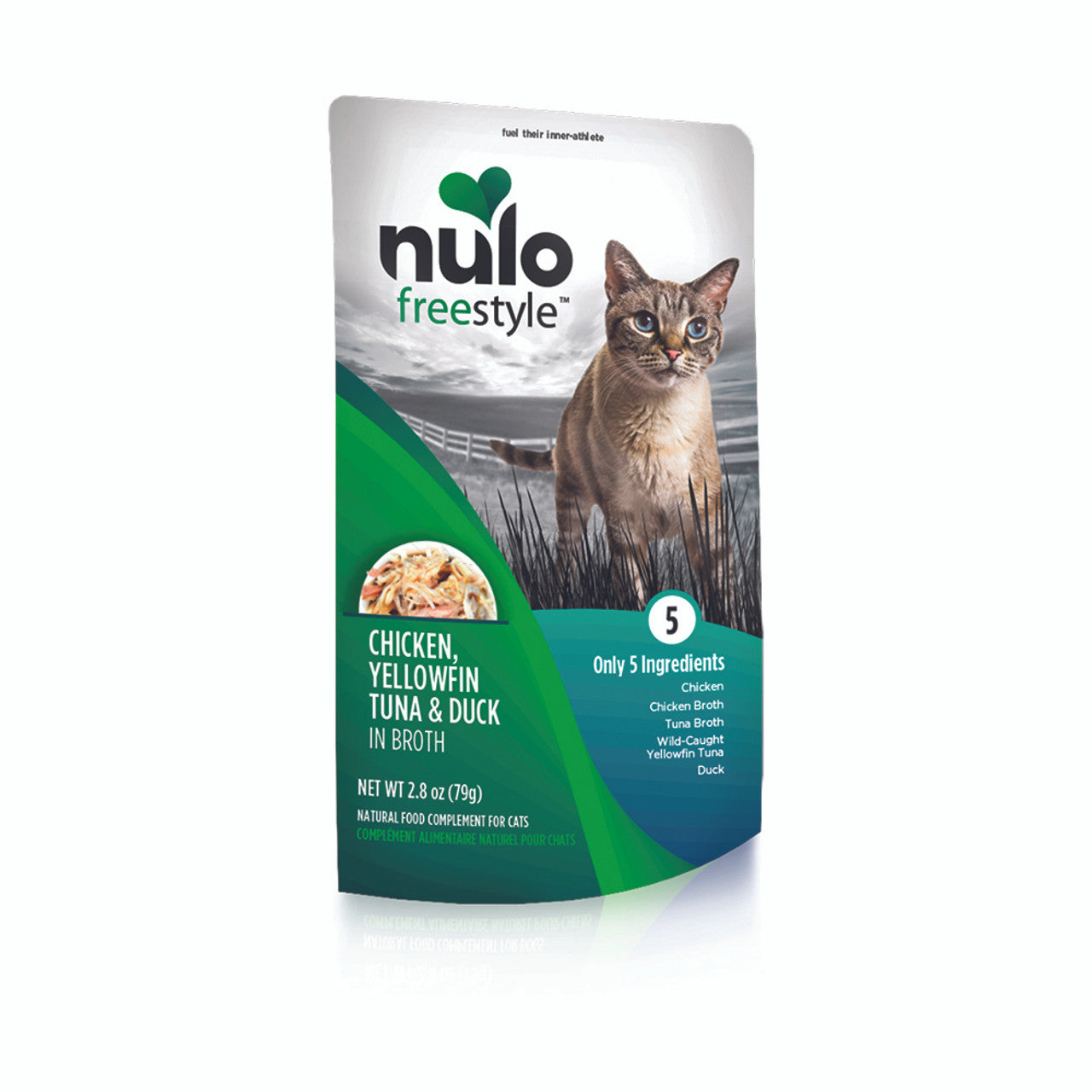 Nulo FreeStyle Chicken, Yellowfin Tuna, Duck in Broth Wet Cat Food, 2.8 oz