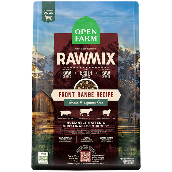 Open Farm RawMix Grain Free Front Range Recipe Dry Dog Food 20lb