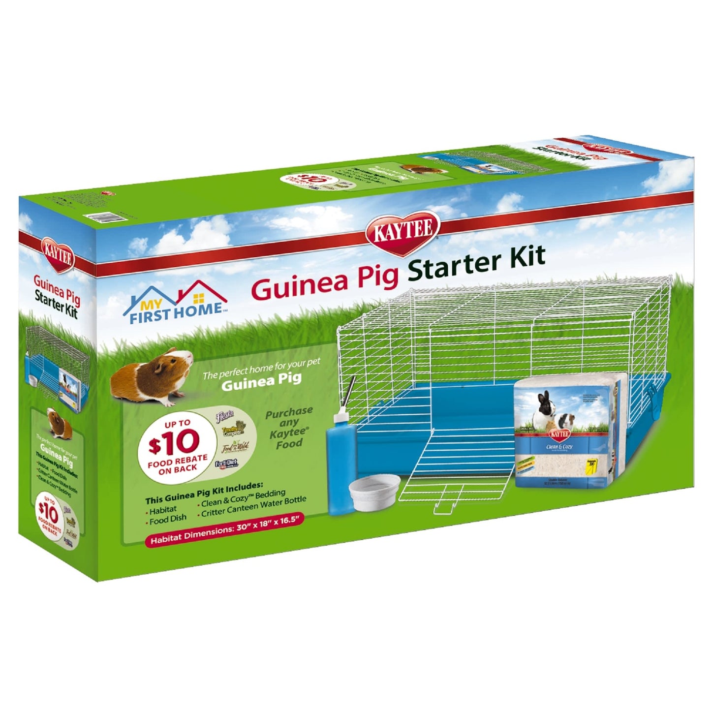 Kaytee My First Home Guinea Pig Starter Kit 30 x 18 x 16.5