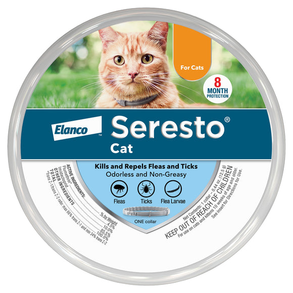 Seresto for Cats 8-Month Flea and Tick Prevention Collar
