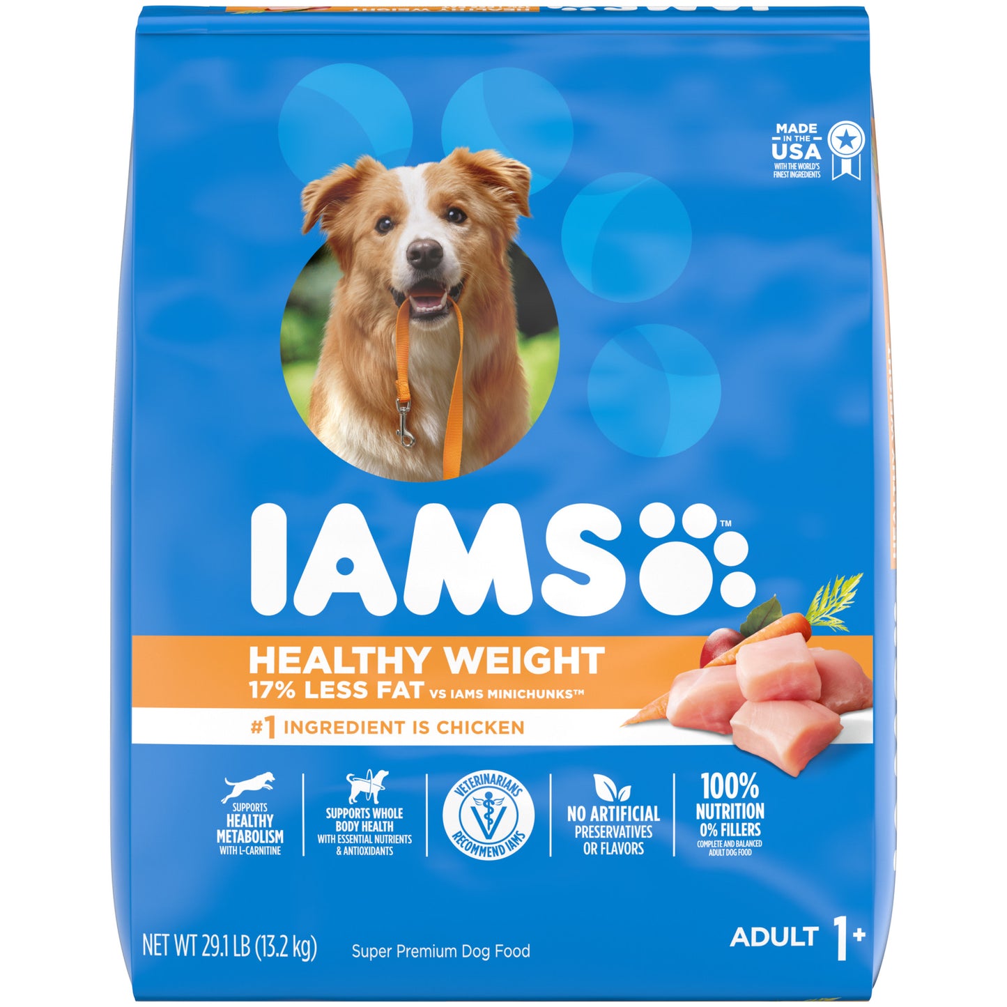 IAMS Adult Healthy Weight Control Dry Dog Food with Real Chicken 29.1 lb. Bag