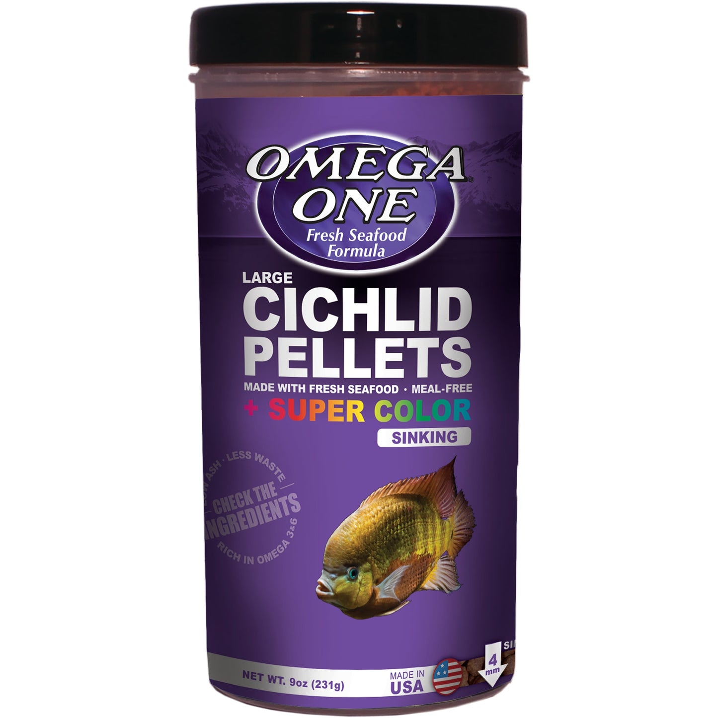 OMEGA ONE Super Color Cichlid Pellets - Sinking