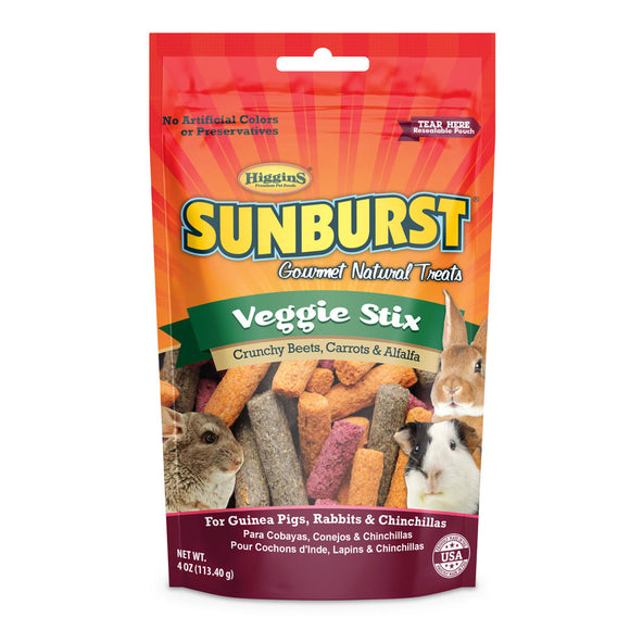 Higgins Sunburst Veggie Stix Small Animal Treat  4 Oz
