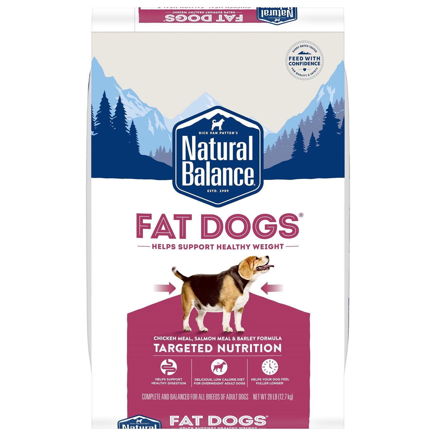 Natural Balance Fat Dogs Low Calorie Dry Dog Food 4 lb