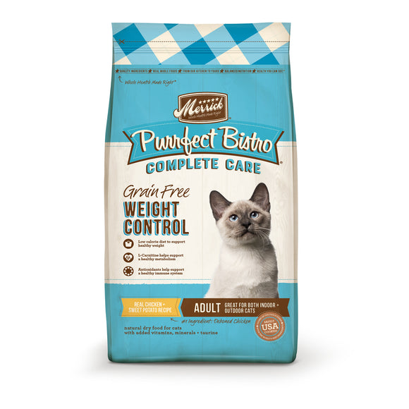 Merrick Purrfect Bistro Grain-Free Healthy Weight Dry Cat Food, 4 lb