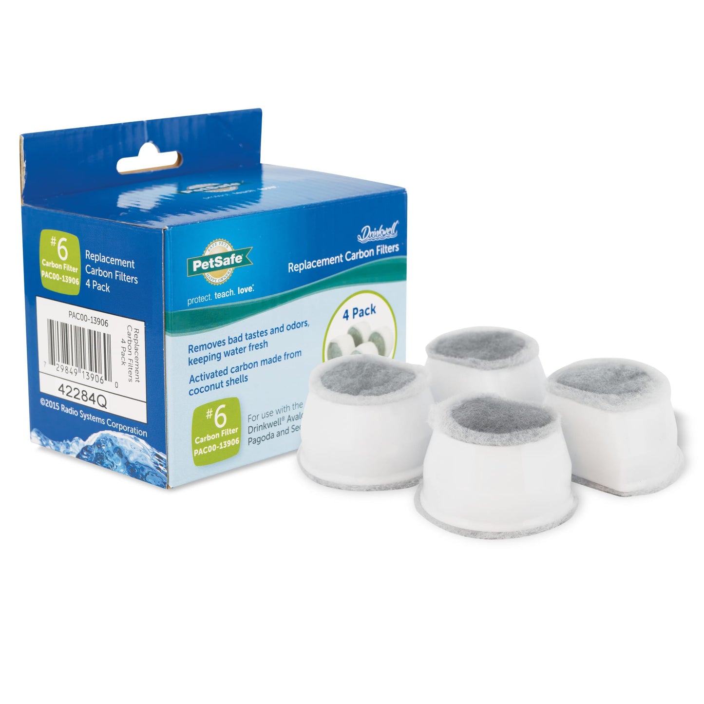 PetSafe Drinkwell Replacement Carbon Filters, 4-Pack
