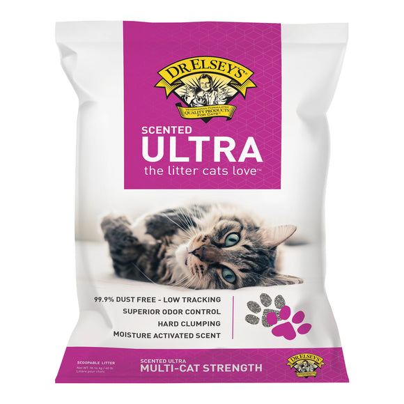 Dr. Elsey s Precious Cat Ultra Multi-Cat Clumping Scented Clay Cat Litter  40lb
