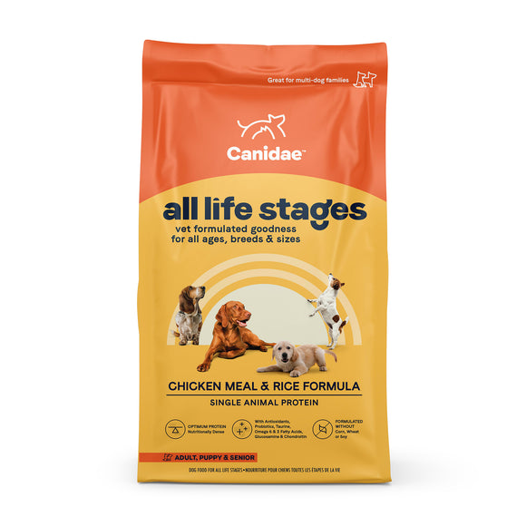 Canidae Life Stages Chicken Meal & Rice Dry Dog Food, 5 lb
