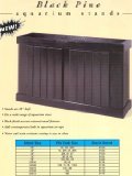 Aqueon Pine Aquarium Stand Black 30 x 12in