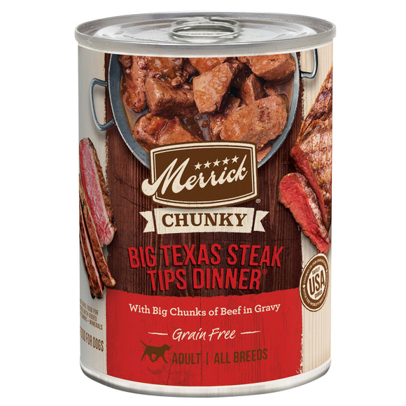 Merrick 12 Count Chunky Big Texas Steak Tips Dinner