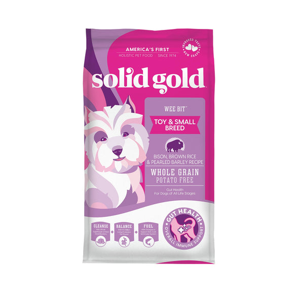 Solid Gold Bison & Brown Rice Wee Bit Small Breed Dry Dog Food, 3.75lb