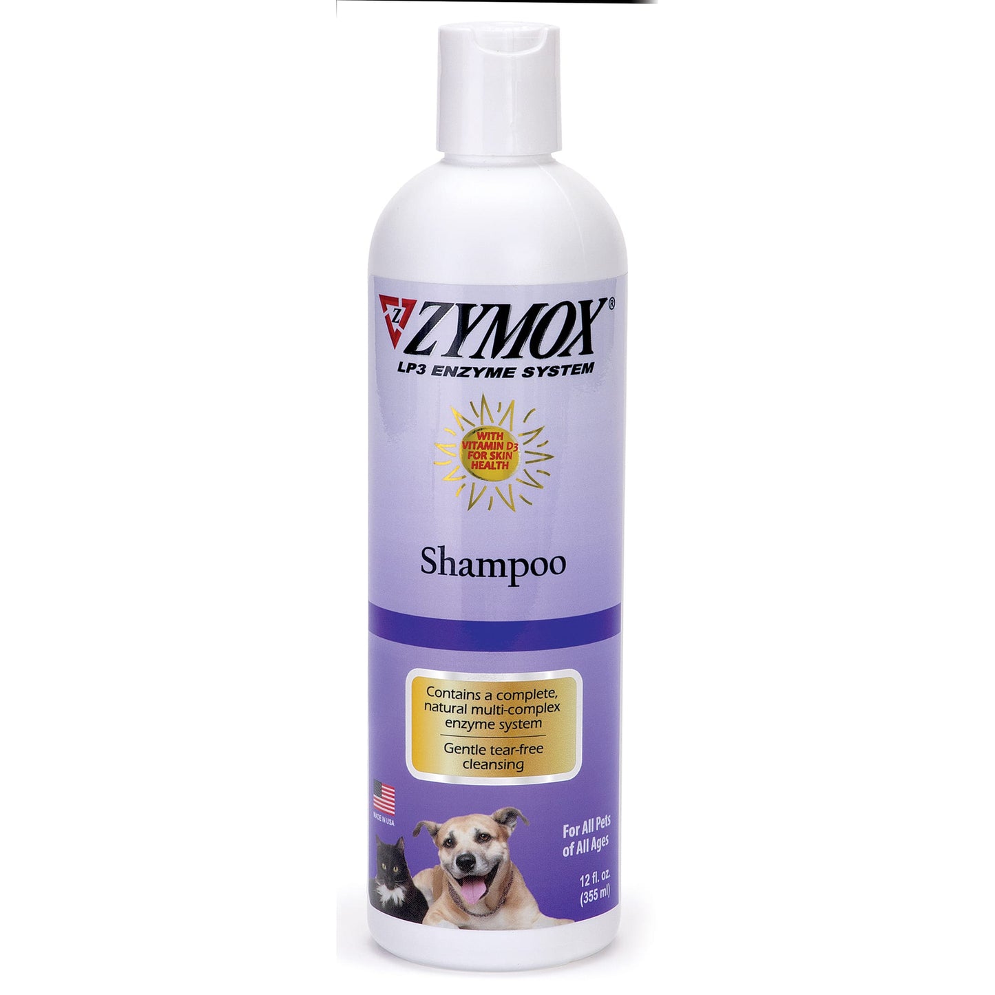 Zymox enzymatic shampoo with vitamin d3 12oz bottle