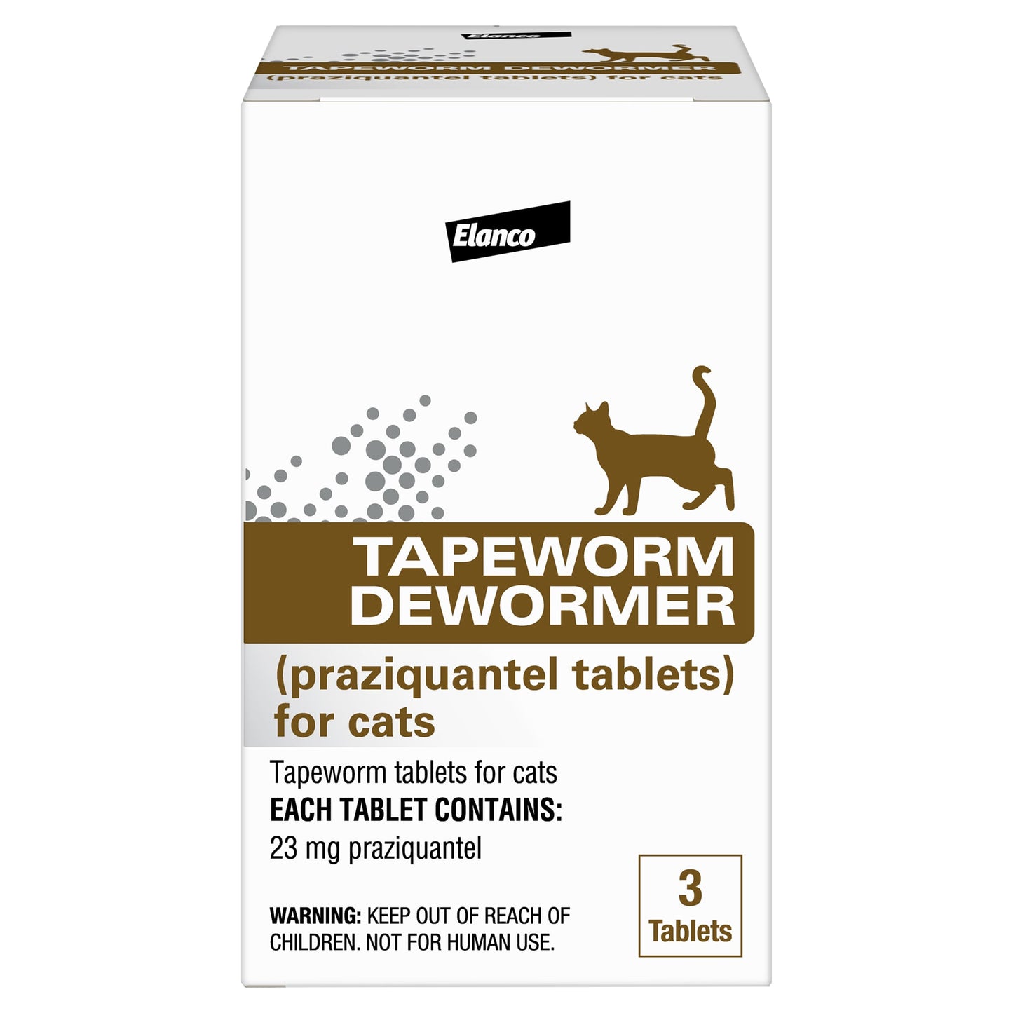 Elanco Tapeworm Dewormer for Cats and Kittens 3 Tablets
