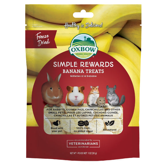 Oxbow® Simple Rewards Banana Treats 1 Oz