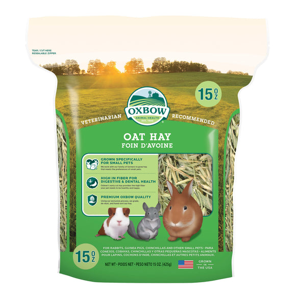 Oxbow Pet Products Oat Hay Dry Small Animal Food  15 oz.