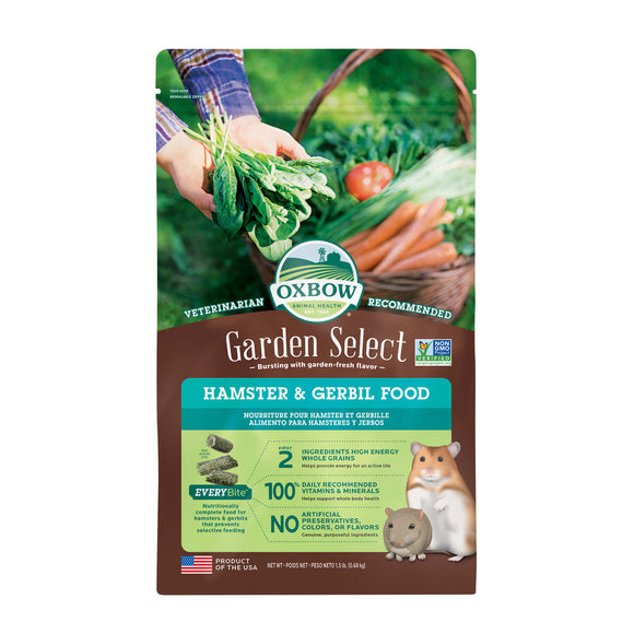 Oxbow® Garden Select Hamster & Gerbil Food 1.5 Lbs