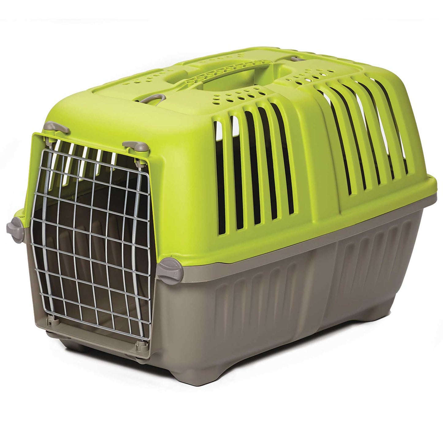 MidWest Homes For Pets Spree Hard-Sided Pet Carrier 19-Inch Ideal for Toy Breeds Green