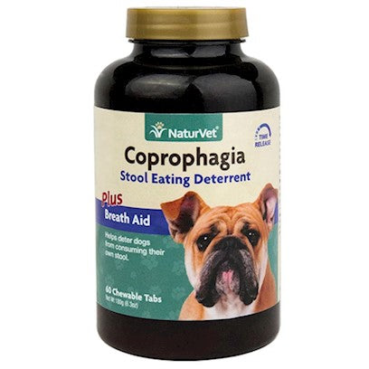 NaturVet Coprophagia DETERRENT Tablets, 60 Count